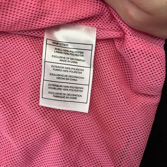 NWT Reebok Women's Windbreaker Jacket Laser Pink & Black XXL Retail $125 Charity - Picture 12 of 15